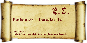 Medveczki Donatella névjegykártya
